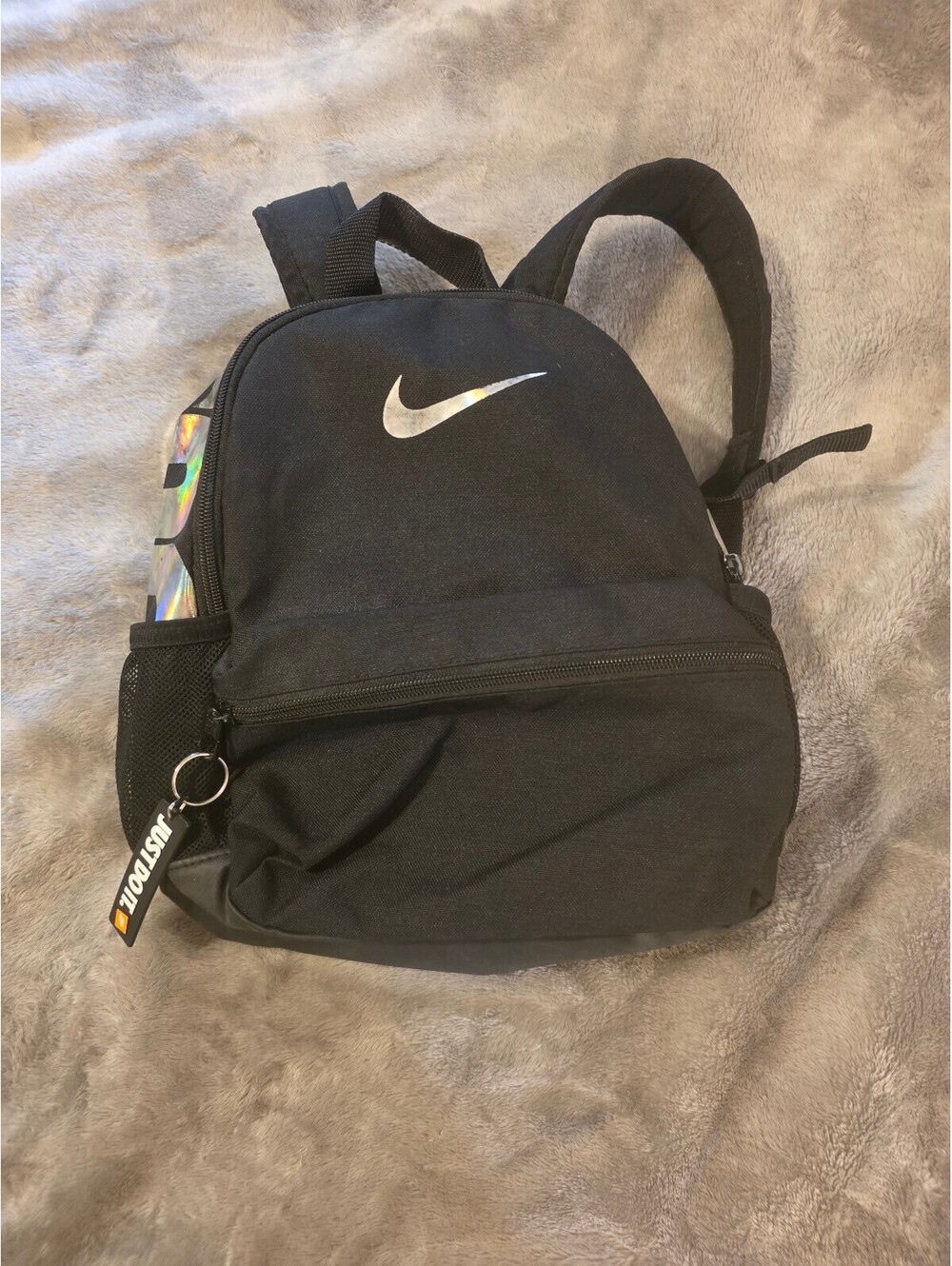 Nike Black Backpack with Holographic Side Panels